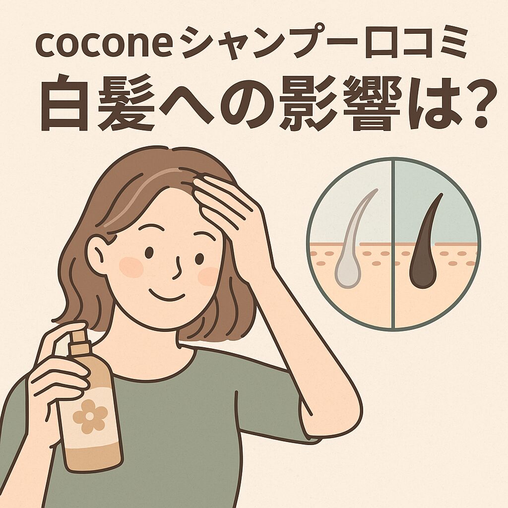  cocone シャンプー口コミ 白髪への影響は？