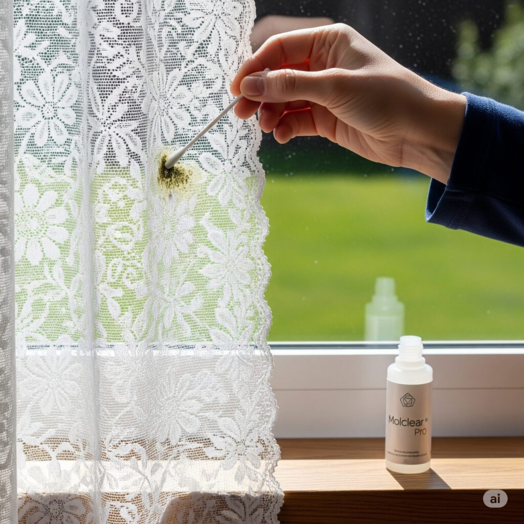 モルクリアプロのカーテンへの使用実例